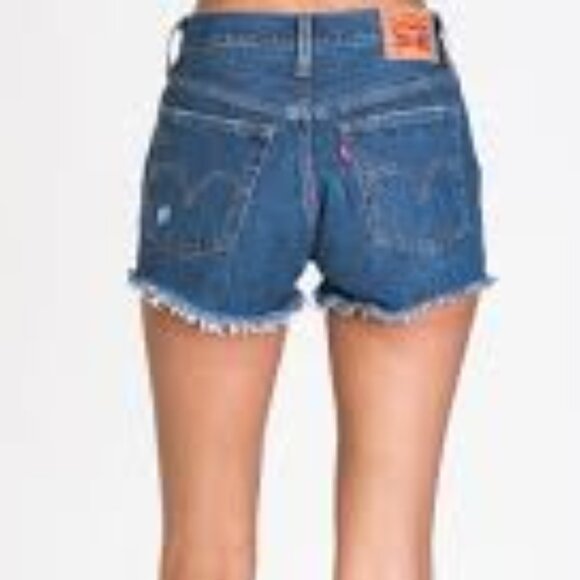 Levi's Pants - Nwt Levi's 501 button fly Original  high rise blue denim jean cutt-off Shorts